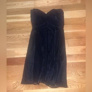 Elegant Black Strapless Dress